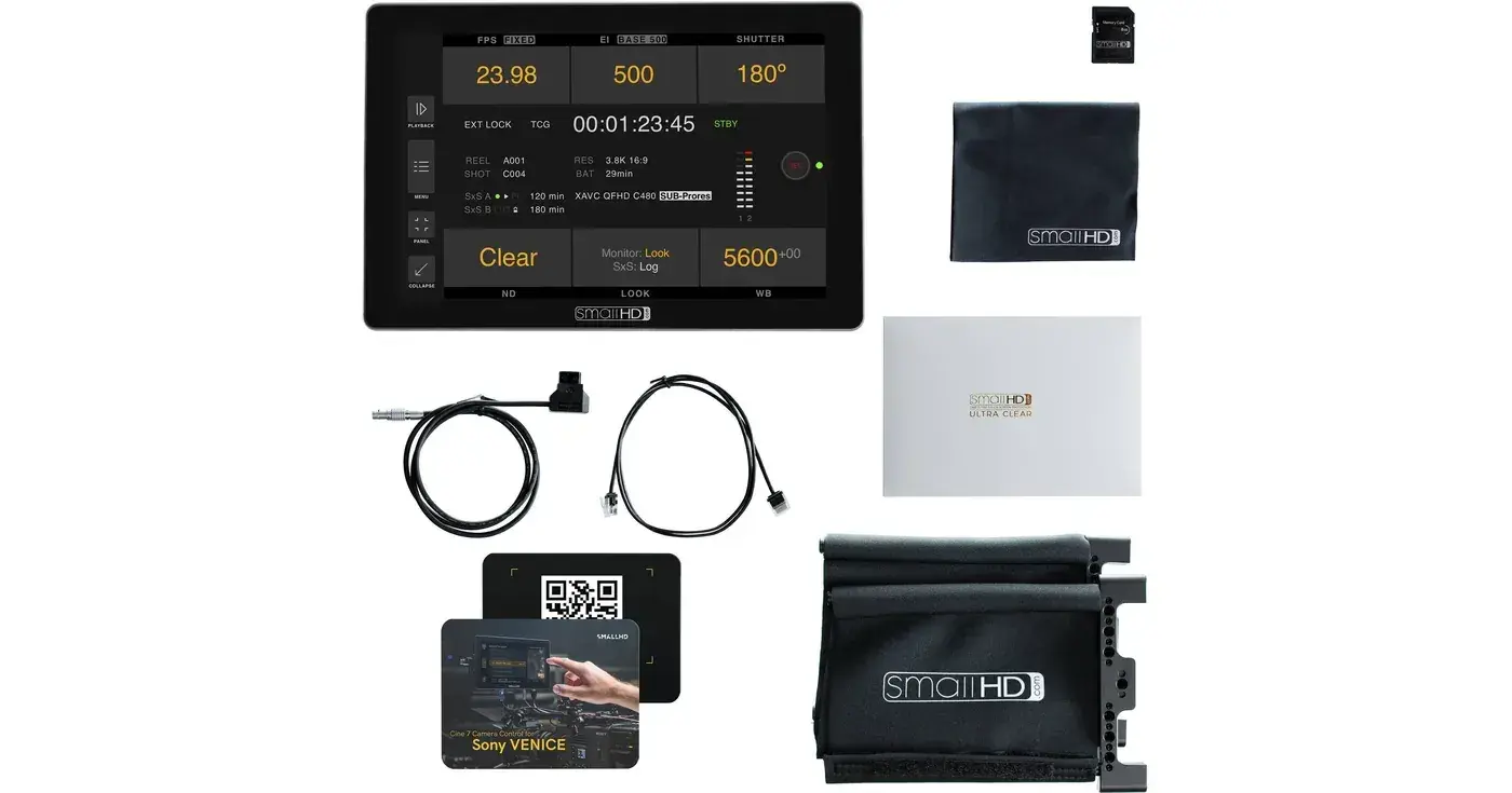 SmallHD Cine 7 with Teradek Receiver Wireless production monitor, product photo